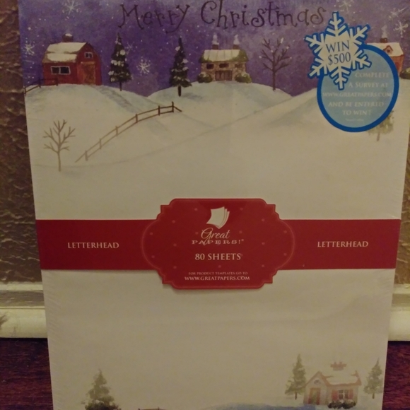 Holiday Christmas Paper Stationary Paper Computer Paper - Picture 5 of 10